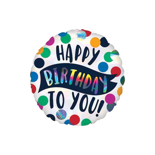 18&#x22; Happy Birthday to You Mylar Balloon